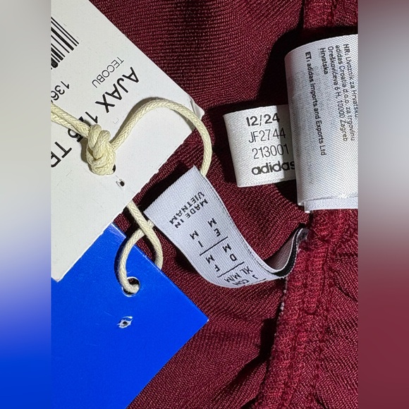 ADIDAS AJAX 125 TRACK PANTS JF2744 soccer football pants size M - Picture 16 of 16